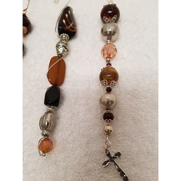 Brown and gold Christmas icicle ornaments c2 - Picture 6 of 6